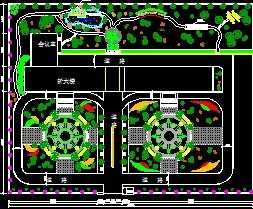 某鎮(zhèn)政府景觀綠化工程全套設計圖免費下載服務